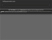 Tablet Screenshot of lollipopmodel.com